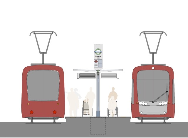 Typical twin aspect stop profile