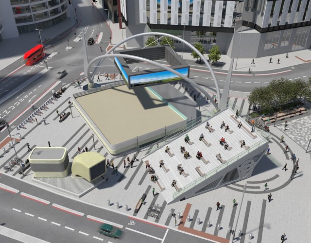 Image of Work begins on Old Street roundabout transformation