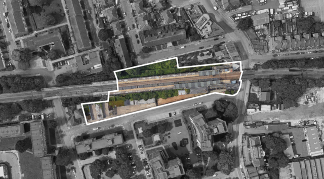 Station site at White Hart Lane, Tottenham, London