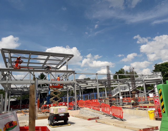 Image of Progress update, work on site at Kidbrooke Station