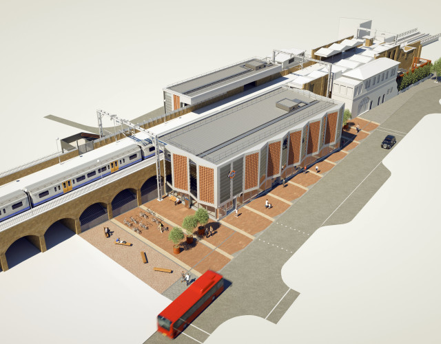 Image of White Hart Lane Station upgrade onsite