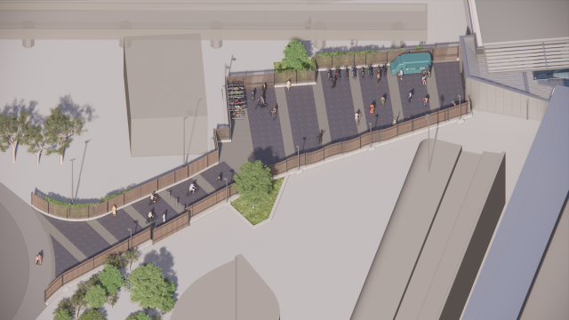Plan view of proposed Stratford Station West Entrance