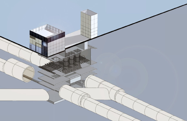 Hanbury Street head house isometric view