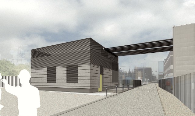 Sketch proposals for the head house at Wimbledon sub station
