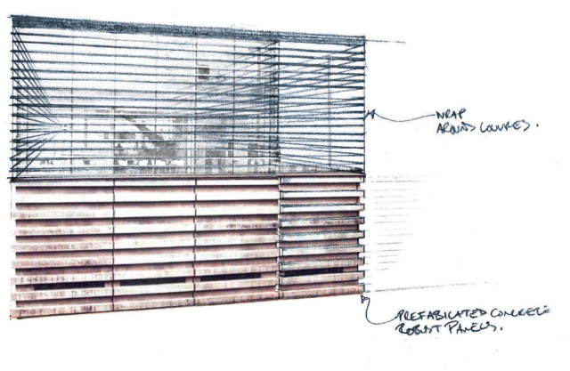 Conceptual sketch for headhouses along the Wimbledon to Kensal Green cable tunnel route