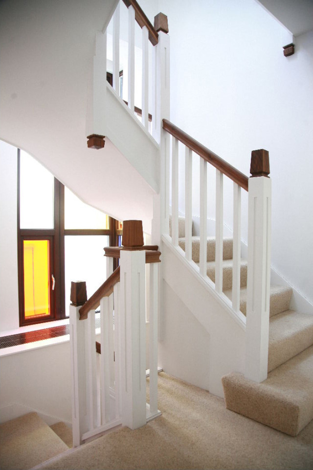 Main stair in one of the house types
